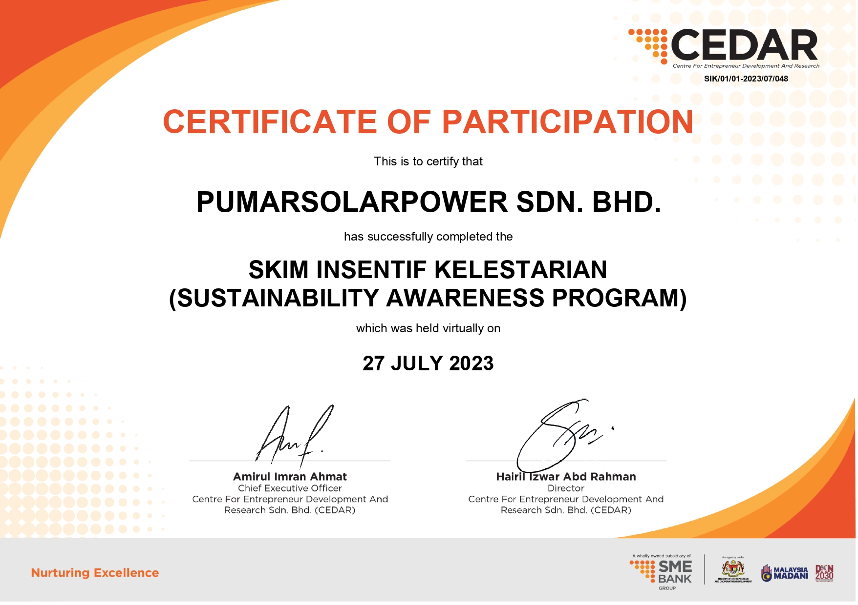 pumarsolarpower sdn. bhd. cedar cert 24 page 0001